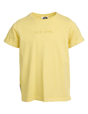 Eve Girl Junior Washed Tee - Lemon