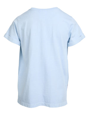 Eve Girl Tween Washed Tee - Light Blue