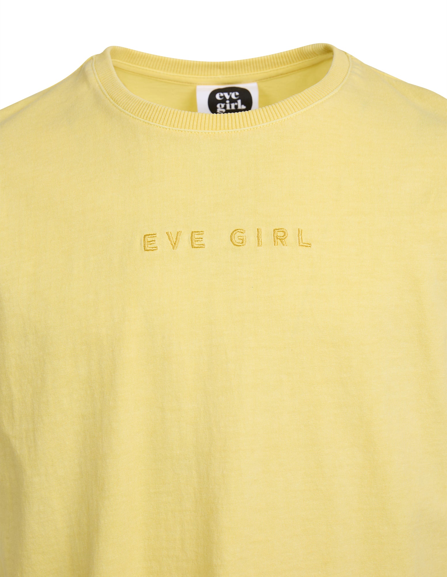 Eve Girl Junior Washed Tee - Lemon