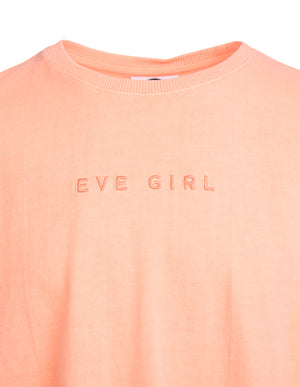 Eve Girl Junior Washed Tee - Peach