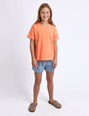 Eve Girl Junior Washed Tee - Peach