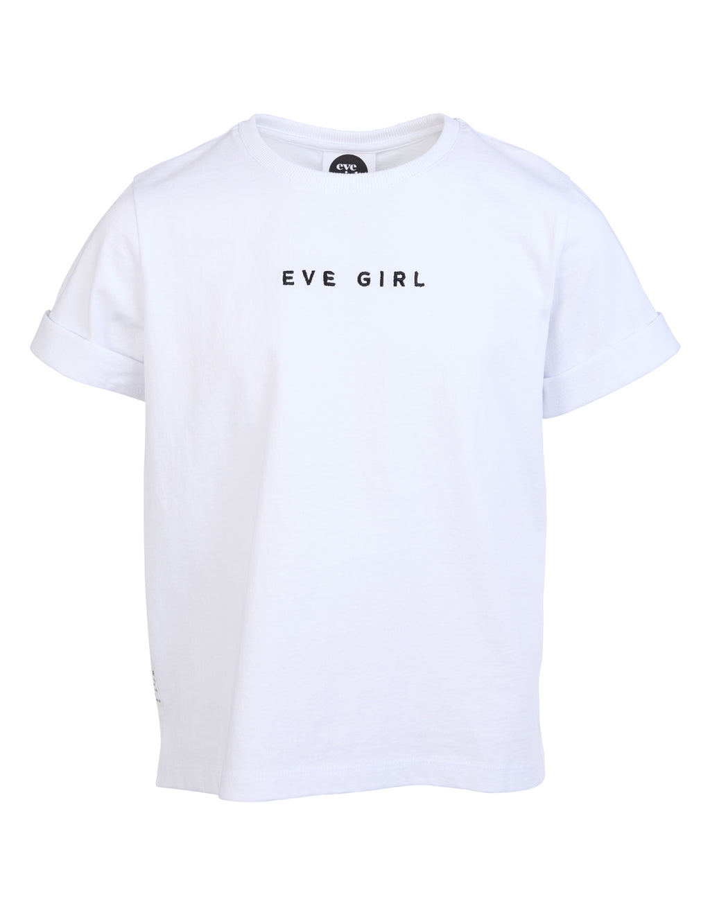 Eve Girl Junior Washed Tee - White