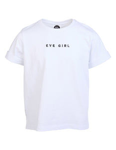 Eve Girl Junior Washed Tee - White