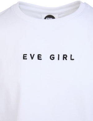 Eve Girl Junior Washed Tee - White