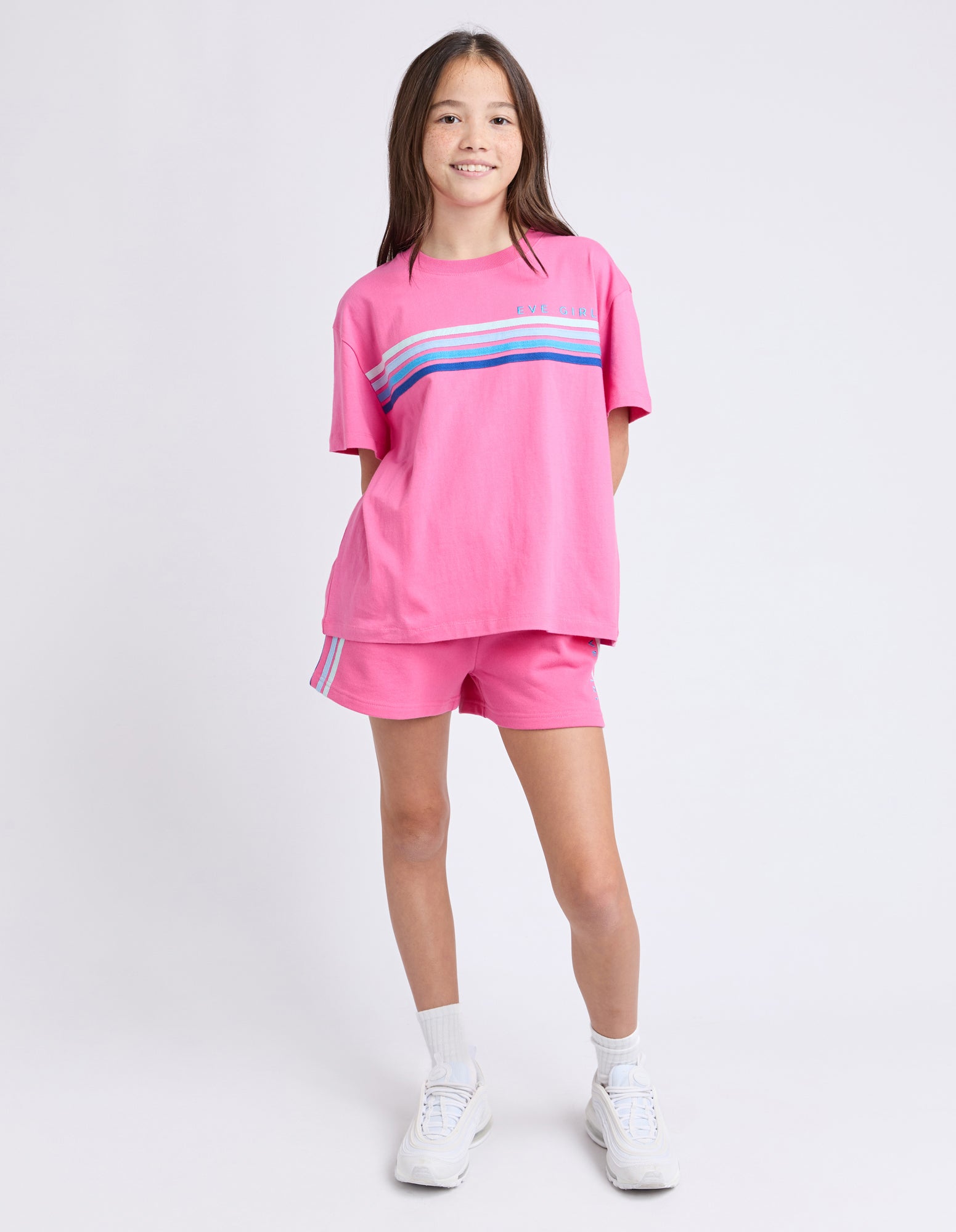 Eve Girl Tween Retro Tee - Pink