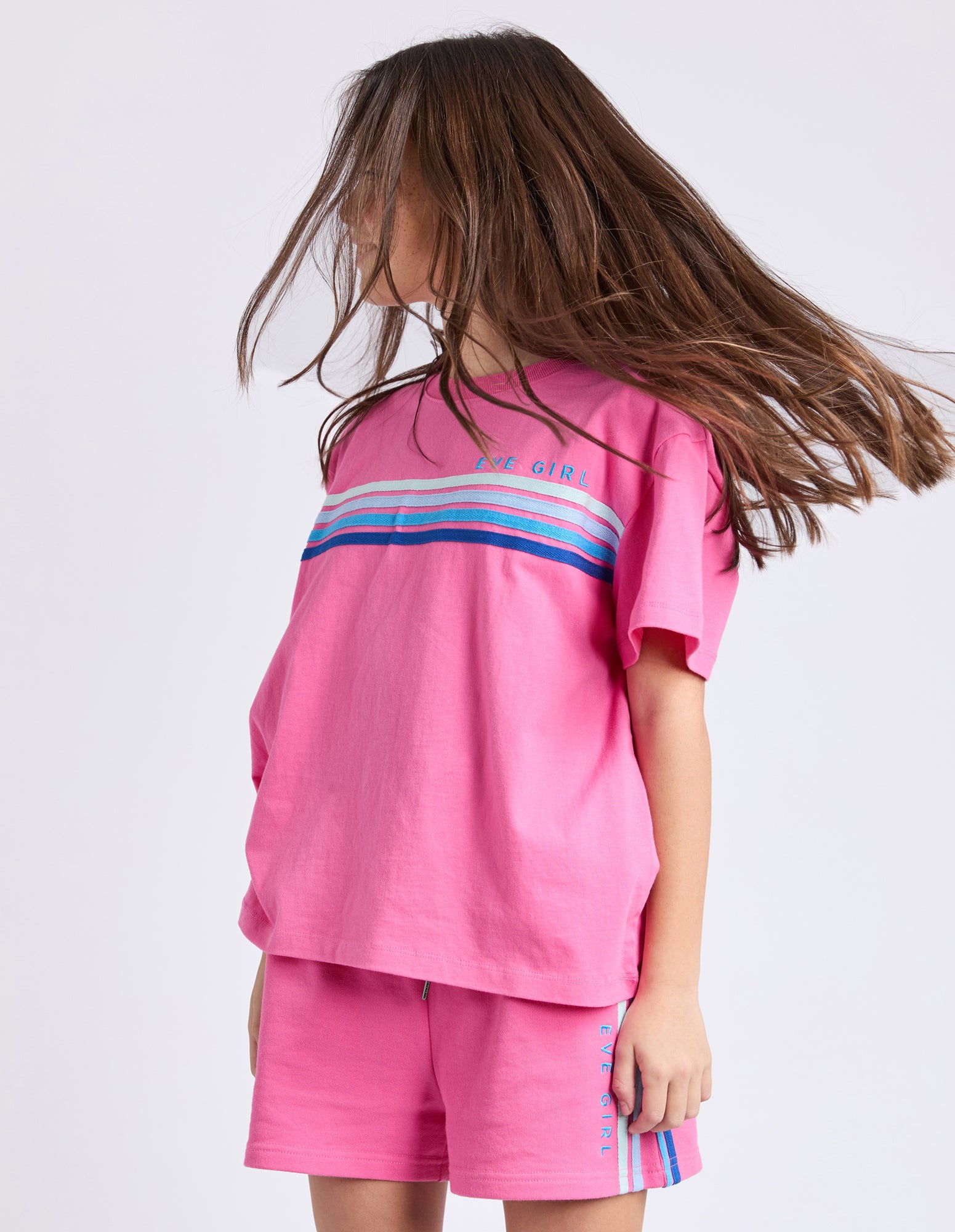 Eve Girl Tween Retro Tee - Pink
