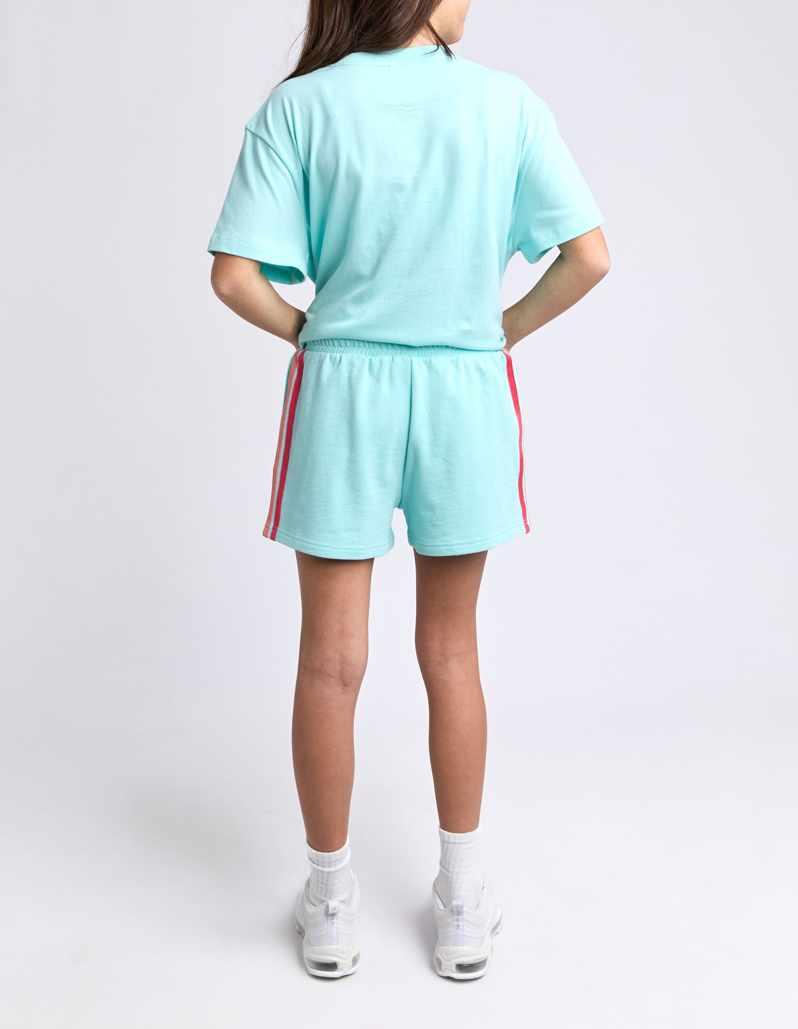 Eve Girl Tween Retro Fleece Short - Light Blue