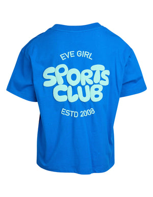 Eve Girl Tween Sports Club Tee - Cobalt