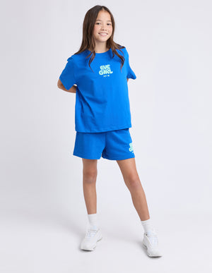 Eve Girl Tween Sports Club Tee - Cobalt