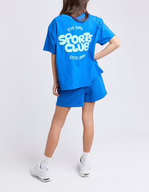 Eve Girl Tween Sports Club Tee - Cobalt