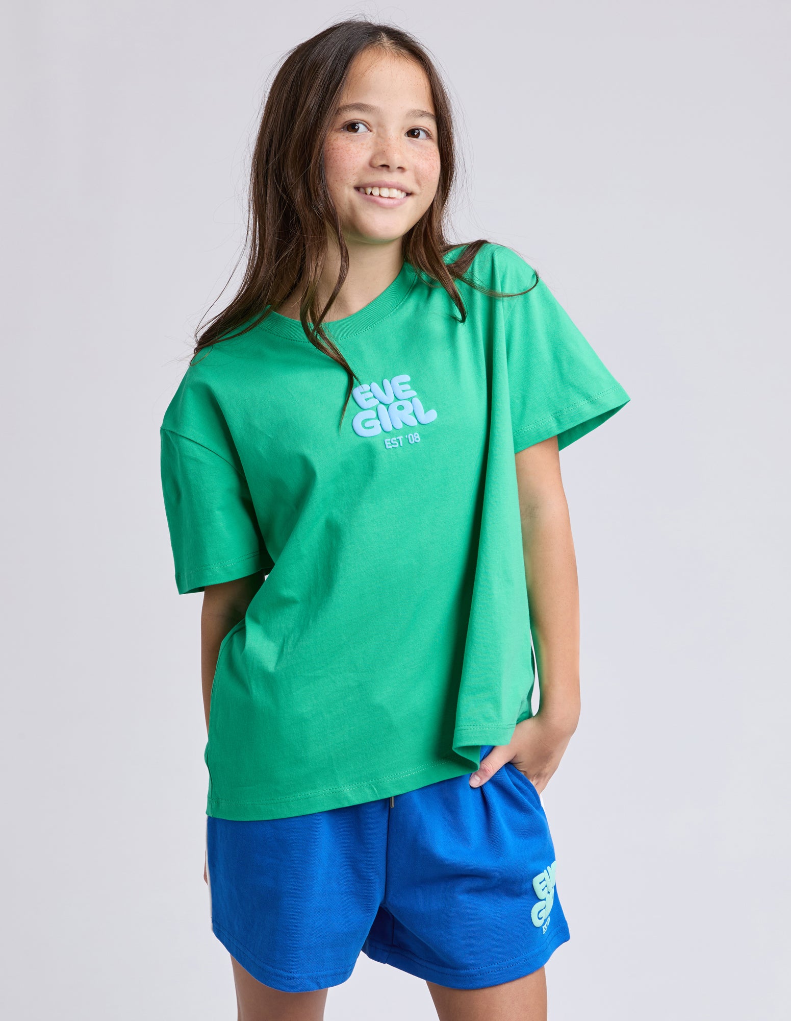 Eve Girl Tween Sports Club Tee - Green