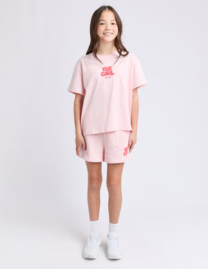 Eve Girl Tween Sports Club Tee - Pale Pink