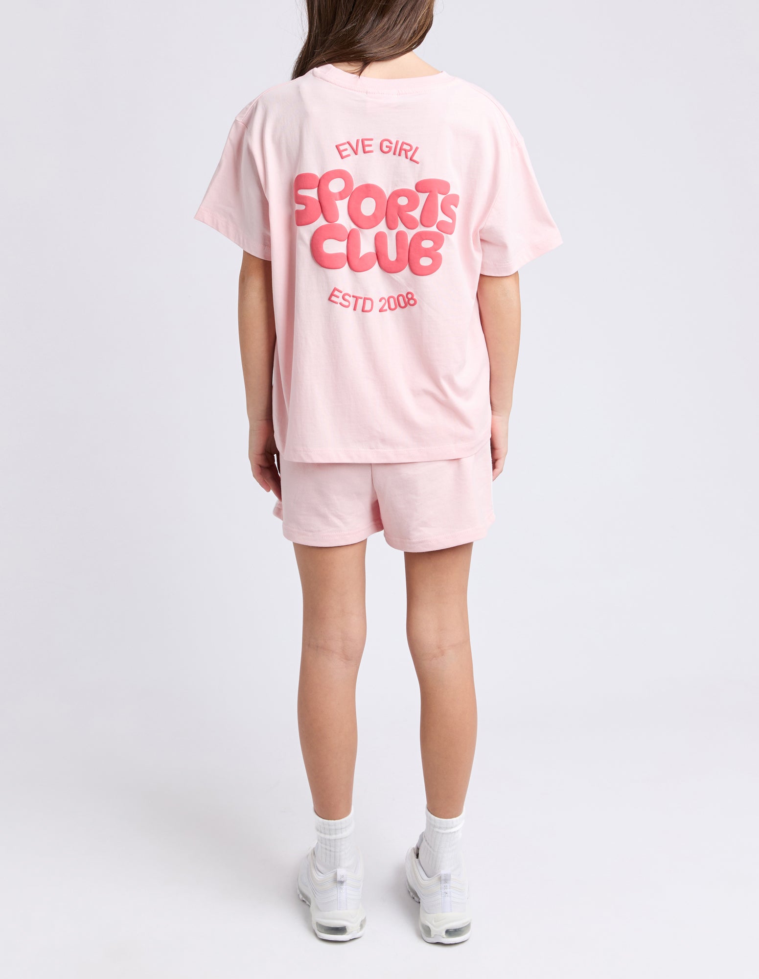 Eve Girl Tween Sports Club Tee - Pale Pink