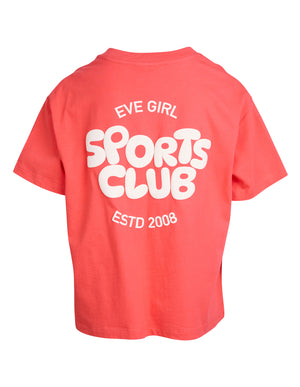 Eve Girl Tween Sports Club Tee - Red