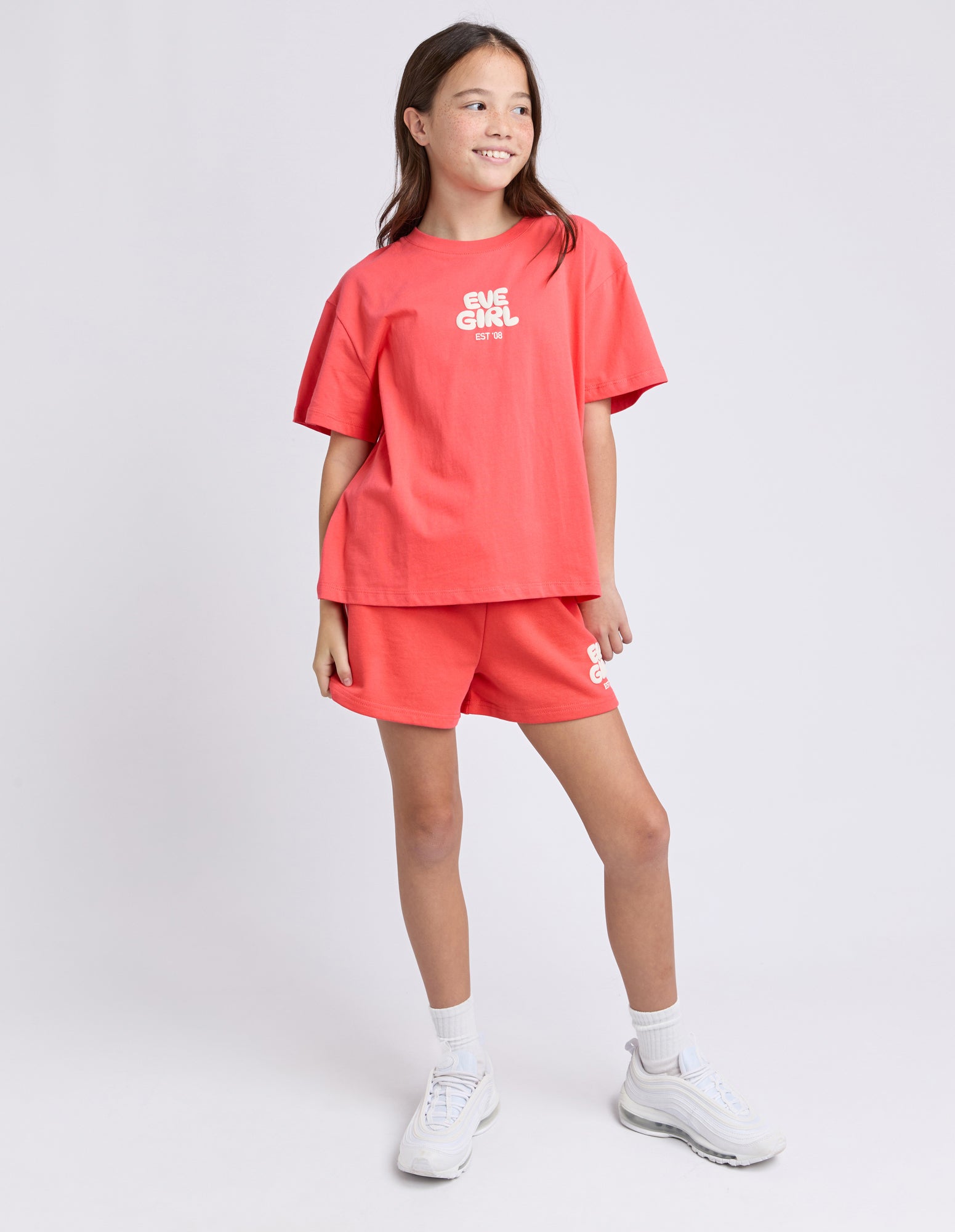 Eve Girl Tween Sports Club Tee - Red
