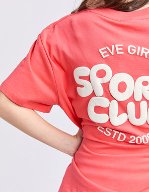 Eve Girl Tween Sports Club Tee - Red