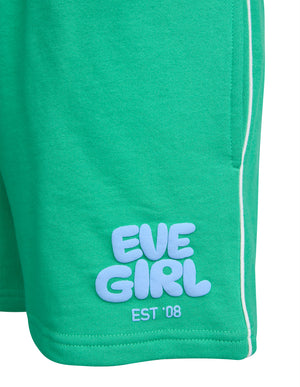 Eve Girl Tween Sports Club Fleece Short - Green