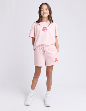 Eve Girl Tween Sports Club Fleece Short - Pale Pink