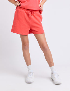 Eve Girl Tween Sports Club Fleece Short - Red