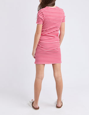 Eve Girl Tween Betty Ruched Tee Dress - Pink