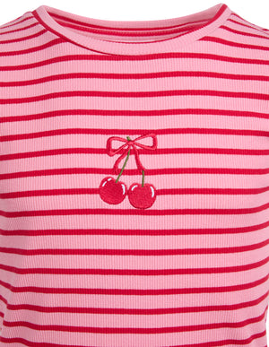 Eve Girl Junior Betty Rib Tee - Pink