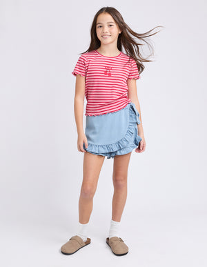 Eve Girl Junior Betty Rib Tee - Pink