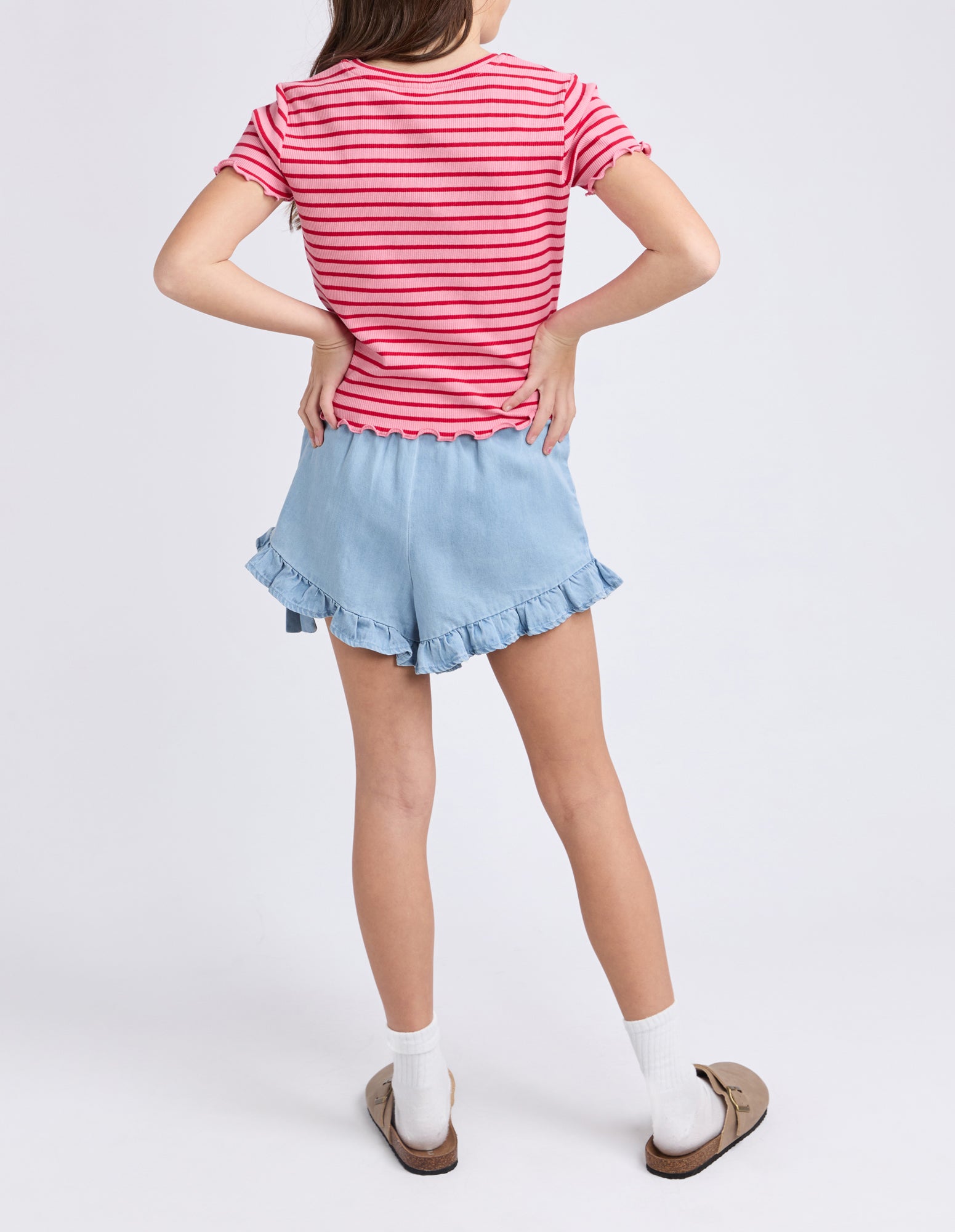 Eve Girl Junior Betty Rib Tee - Pink