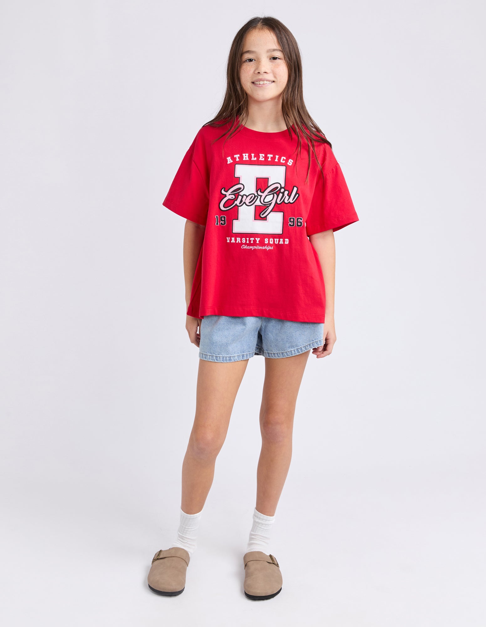 Eve Girl Tween Champion Tee - Red