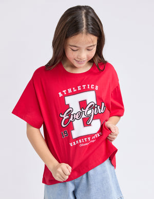 Eve Girl Tween Champion Tee - Red