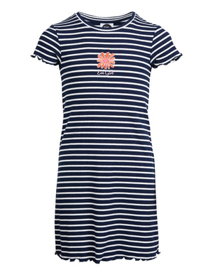 Eve Girl Tween Issy Rib Tee Dress - Navy