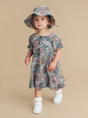 Huxbaby Garden Floral Puff Sleeve Dress - Multi