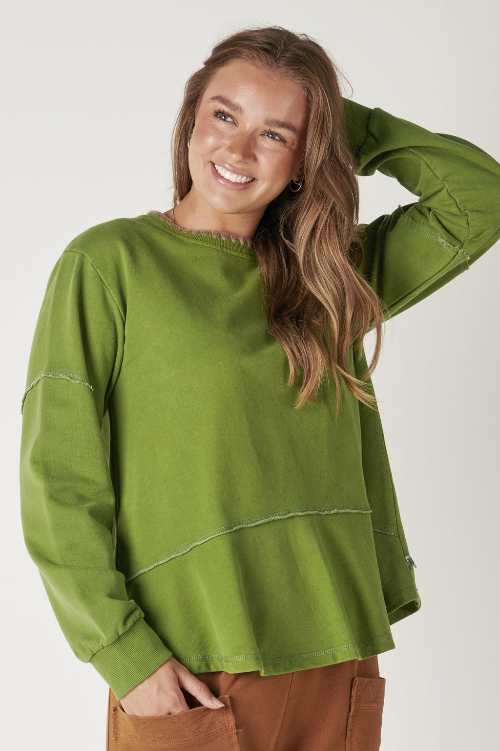 One Ten Willow Flounce Panel Popover - Forest Green
