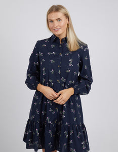 Elm Jolie Floral Shirt Dress - Navy