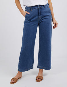 Elm Izzy Wide Leg Jean - Dark Blue