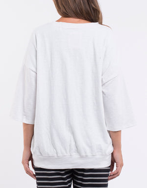 Elm Mazie Sweat - White