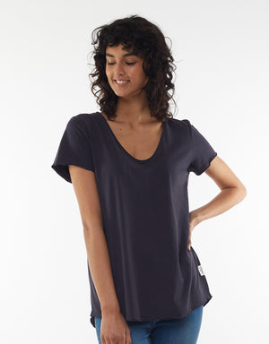 Elm Vee Tee - Navy