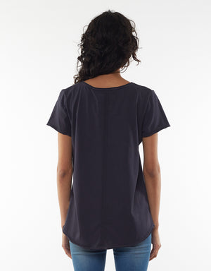 Elm Vee Tee - Navy