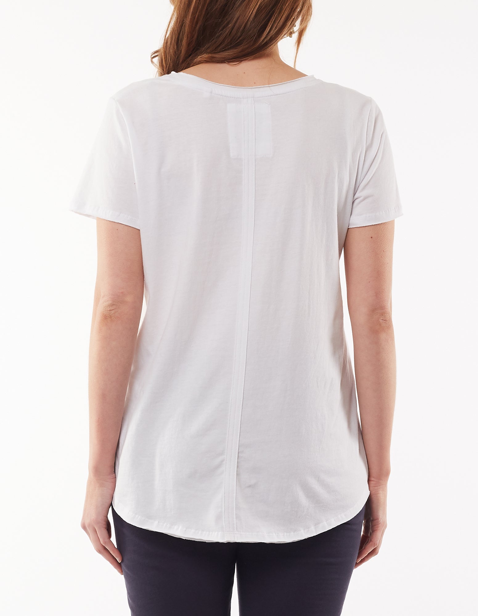 Elm Vee Tee - White