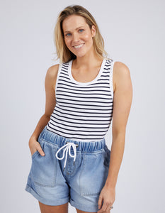 Elm Indra Stripe Tank - Navy Stripe
