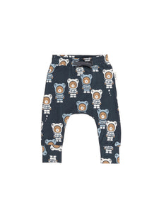 Huxbaby Astro Bear Drop Crotch Pant - Print